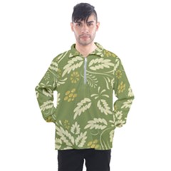 Folk Flowers Pattern Floral Surface Design Seamless Pattern Men s Half Zip Pullover by Eskimos