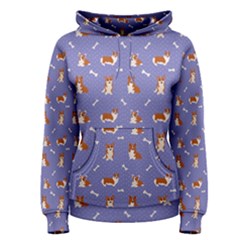 Cute Corgi Dogs Women s Pullover Hoodie by SychEva