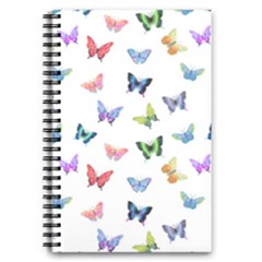 Cute Bright Butterflies Hover In The Air 5 5  X 8 5  Notebook by SychEva