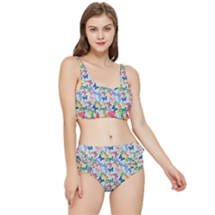 Beautiful Bright Butterflies Are Flying Frilly Bikini Set by SychEva