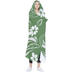 Folk Flowers Pattern Floral Surface Design Seamless Pattern Wearable Blanket by Eskimos