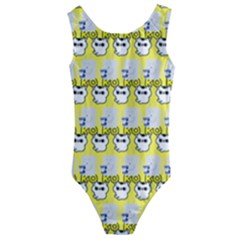 Cartoon Pattern Kids  Cut-out Back One Piece Swimsuit