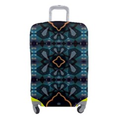 Blue Pattern Luggage Cover (small) by Dazzleway