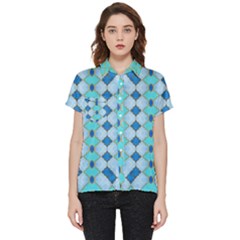 Turquoise Short Sleeve Pocket Shirt by Dazzleway