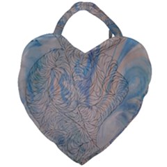 Convoluted Patterns Giant Heart Shaped Tote