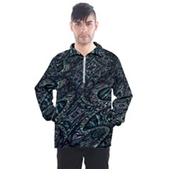 Emerald Distortion Men s Half Zip Pullover by MRNStudios