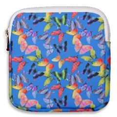 Bright Butterflies Circle In The Air Mini Square Pouch by SychEva