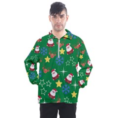 Santa Green Men s Half Zip Pullover