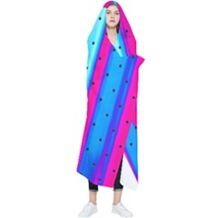 Warped Stripy Dots Wearable Blanket by essentialimage365