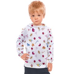 Christmas Elements Kids  Hooded Pullover by SychEva