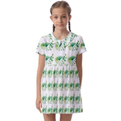 Floral Kids  Asymmetric Collar Dress