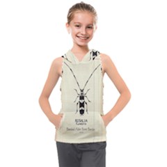 Banded Alder Borer  Kids  Sleeveless Hoodie by Limerence