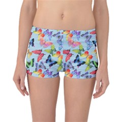 Watercolor Butterflies Boyleg Bikini Bottoms by SychEva