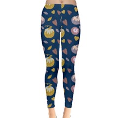 Autumn Pumpkins Leggings  by SychEva