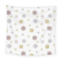 Magic Snowflakes Square Tapestry (large) by SychEva