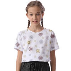Magic Snowflakes Kids  Basic Tee by SychEva