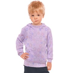 Multicolored Circles On A Pink Background Kids  Hooded Pullover by SychEva