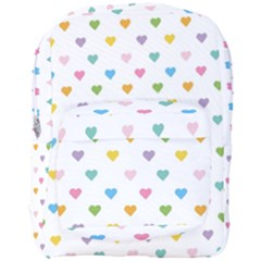 Small Multicolored Hearts Full Print Backpack by SychEva