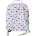 Small Multicolored Hearts Double Compartment Backpack View3