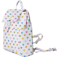 Small Multicolored Hearts Buckle Everyday Backpack by SychEva