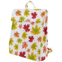 Bright Autumn Leaves Flap Top Backpack by SychEva