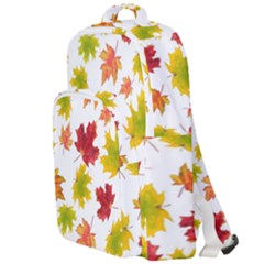 Bright Autumn Leaves Double Compartment Backpack by SychEva