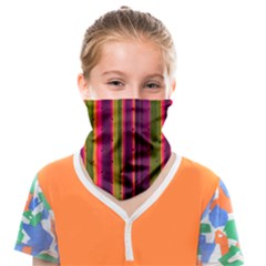 Warped Stripy Dots Face Covering Bandana (kids) by essentialimage365