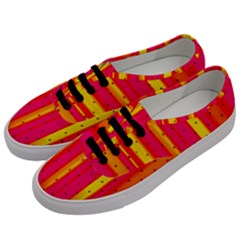 Warped Stripy Dots Men s Classic Low Top Sneakers by essentialimage365