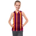 Warped Stripy Dots Kids  Sleeveless Hoodie View1