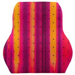 Warped Stripy Dots Car Seat Back Cushion 