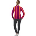 Warped Stripy Dots Women s Pique Long Sleeve Tee View2