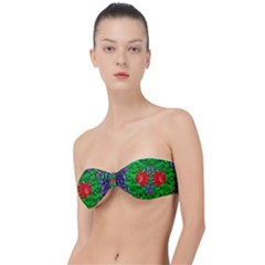 A Island Of Roses In The Calm Sea Classic Bandeau Bikini Top  by pepitasart