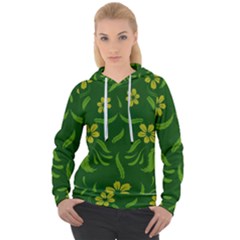 Folk Flowers Print Floral Pattern Ethnic Art Women s Overhead Hoodie by Eskimos