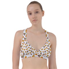 Oak Leaves And Acorns Sweetheart Sports Bra by SychEva