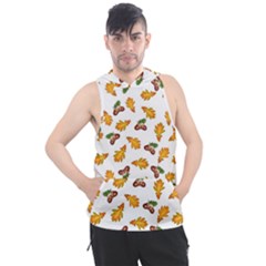 Oak Leaves And Acorns Men s Sleeveless Hoodie by SychEva