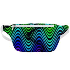 Abstract Rainbow Curves Pattern Waist Bag  by Casemiro