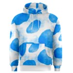 Cloudy watercolor, blue cow spots, animal fur print Men s Core Hoodie Cloudy watercolor, blue cow spots, animal fur print Men s Core Hoodie