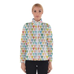 Multicolored Hearts Women s Bomber Jacket by SychEva