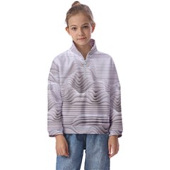 Illusion Waves Kids  Half Zip Hoodie