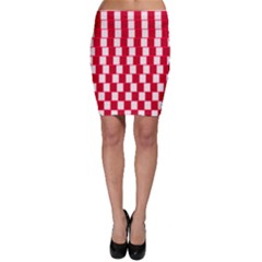 Illusion Waves Pattern Bodycon Skirt