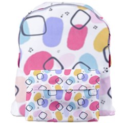 Abstract Multicolored Shapes Giant Full Print Backpack by SychEva