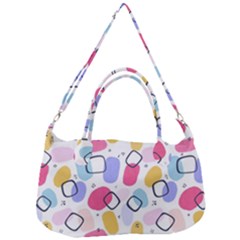 Abstract Multicolored Shapes Removal Strap Handbag by SychEva