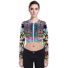 375 Chroma Digital Art Custom Kal00012 Long Sleeve Zip Up Bomber Jacket by Drippycreamart