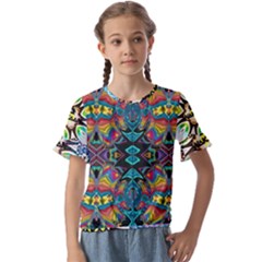 375 Chroma Digital Art Custom Kal00012 Kids  Cuff Sleeve Scrunch Bottom Tee