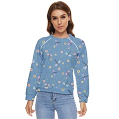 Cute Dragonflies In Spring Women s Long Sleeve Raglan Tee