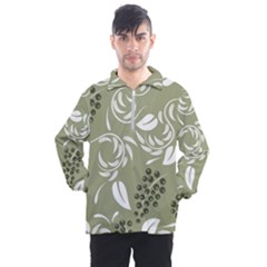 Folk Flowers Print Floral Pattern Ethnic Art Men s Half Zip Pullover by Eskimos