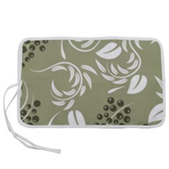 Folk Flowers Print Floral Pattern Ethnic Art Pen Storage Case (m) by Eskimos