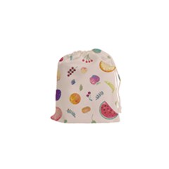 Summer Fruit Drawstring Pouch (xs) by SychEva