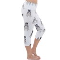 Cute Husky Puppies Lightweight Velour Capri Yoga Leggings View3