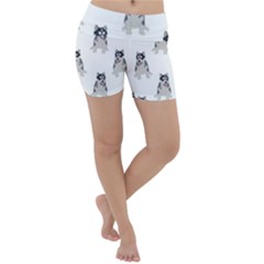 Cute Husky Puppies Lightweight Velour Yoga Shorts by SychEva